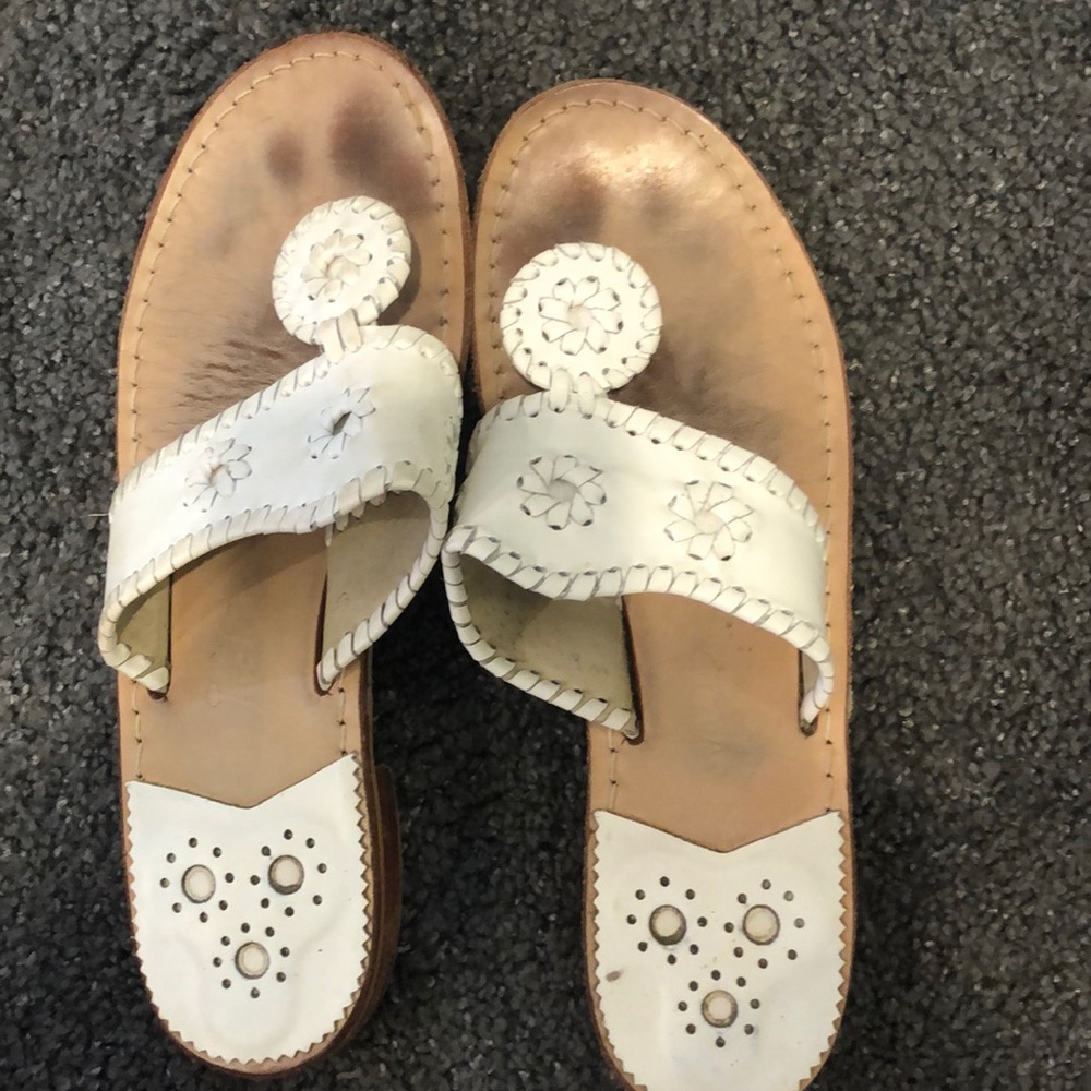 All white Jack Rogers